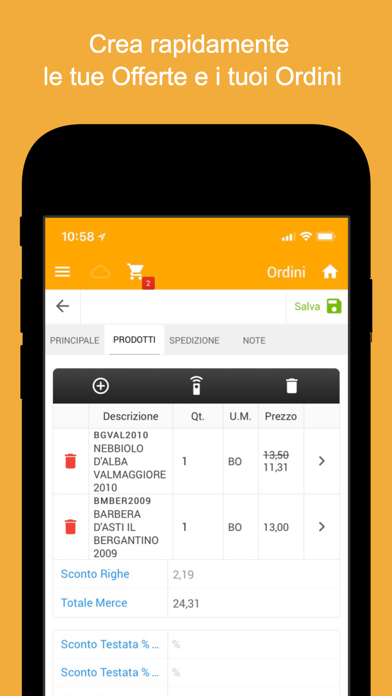 Goose - Ordini Vendita Screenshot