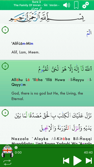 Screenshot #3 pour Quran Audio mp3 in English