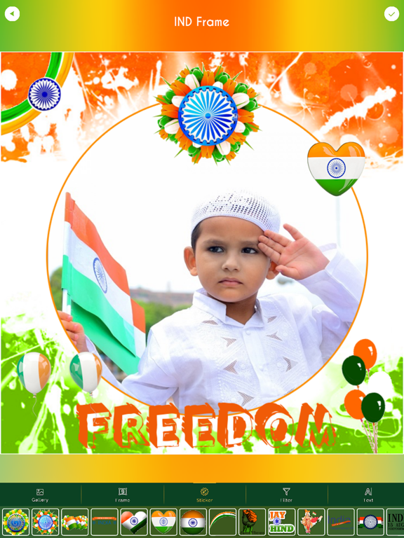 Screenshot #4 pour IND Independence Day Frames