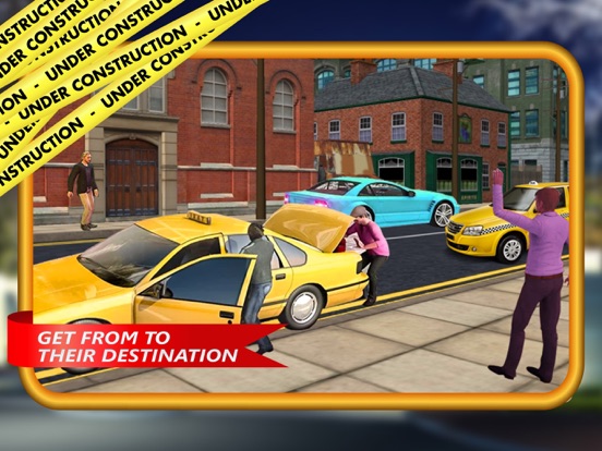 Crazy Taxi Car Driver iPad screenshot