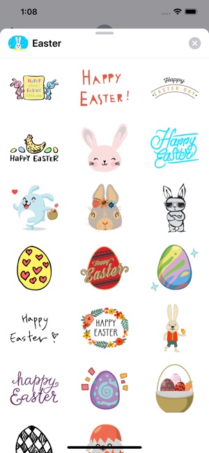 Happy Easter Stickers Pack Emo(圖2)-速報App