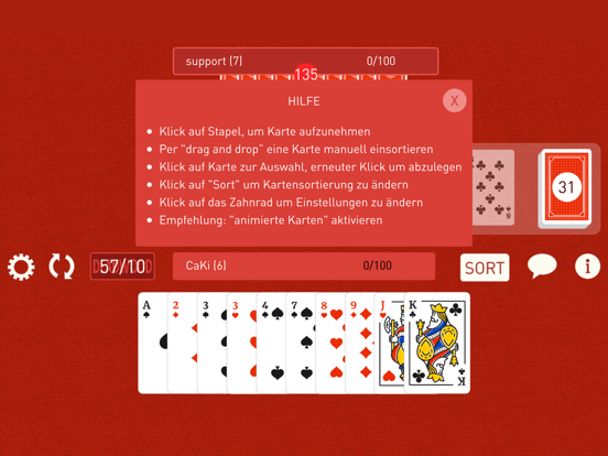 Pro Rommé iPad app afbeelding 4