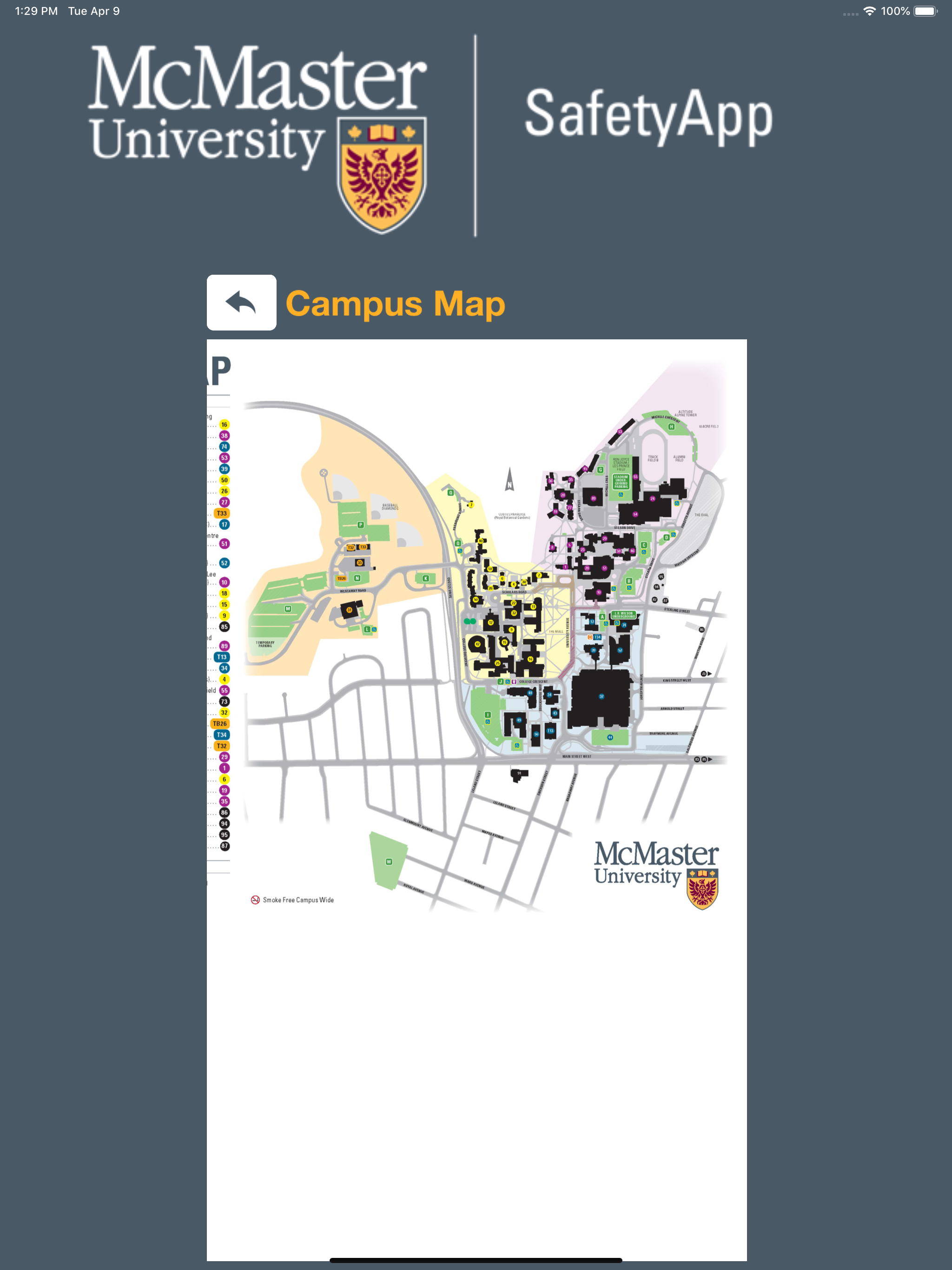McMaster SafetyApp screenshot 16
