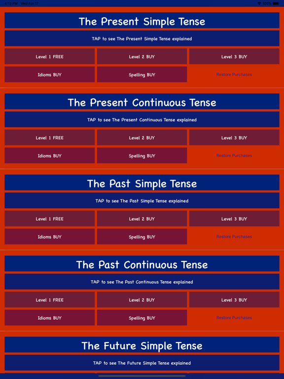 IELTS English Grammar app screenshot 2