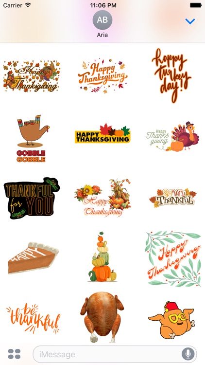 Happy Thanksgiving Sticker Gif