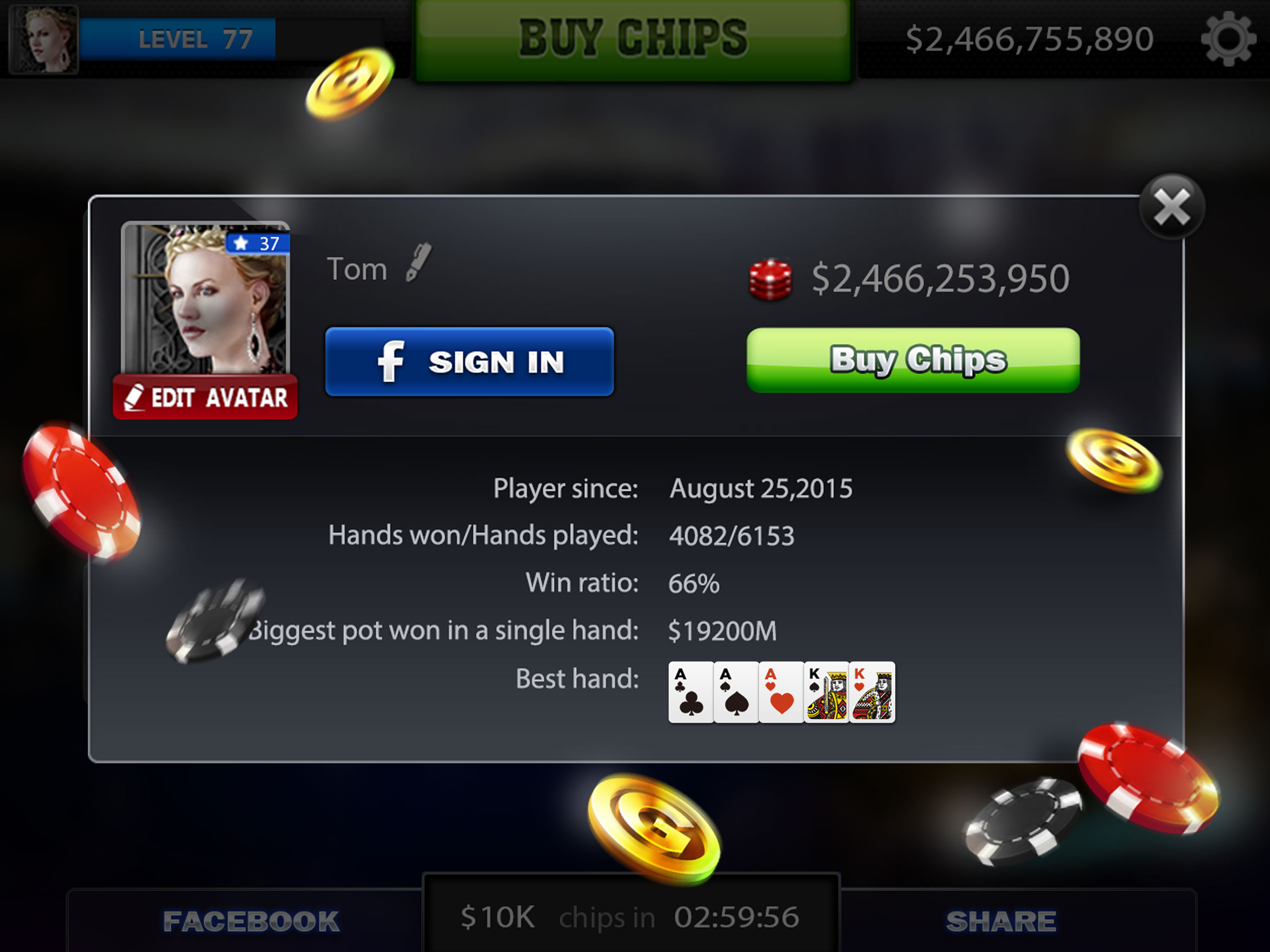 Spark Poker: Live Texas Holdem screenshot 8