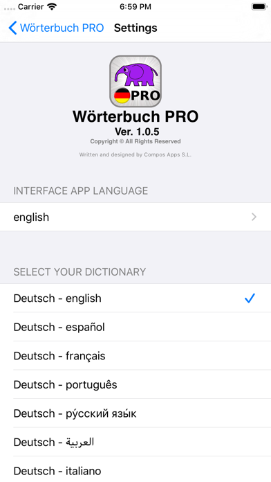 PRO - German Dictionary Screenshot