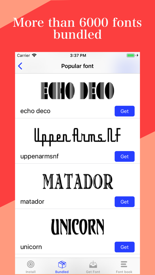 #2. Fonty - install any font (iOS) By: 青玲 朱