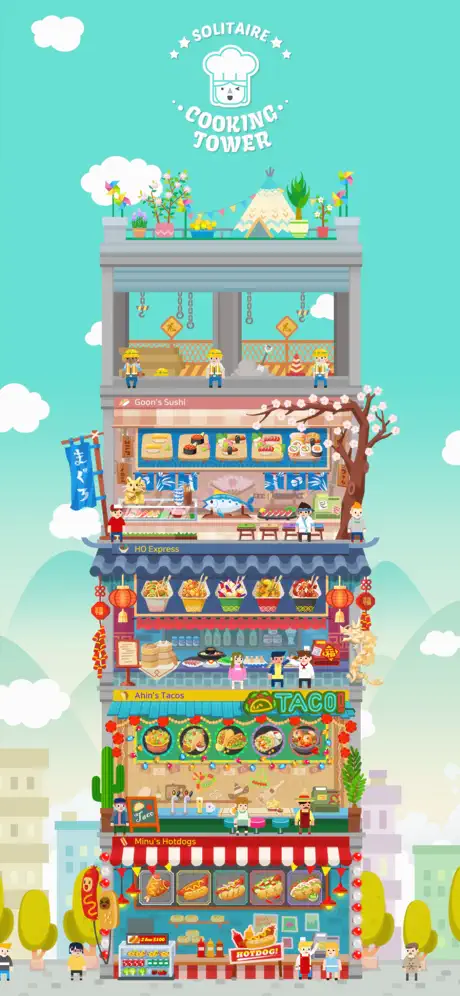 Solitaire Cooking Tower