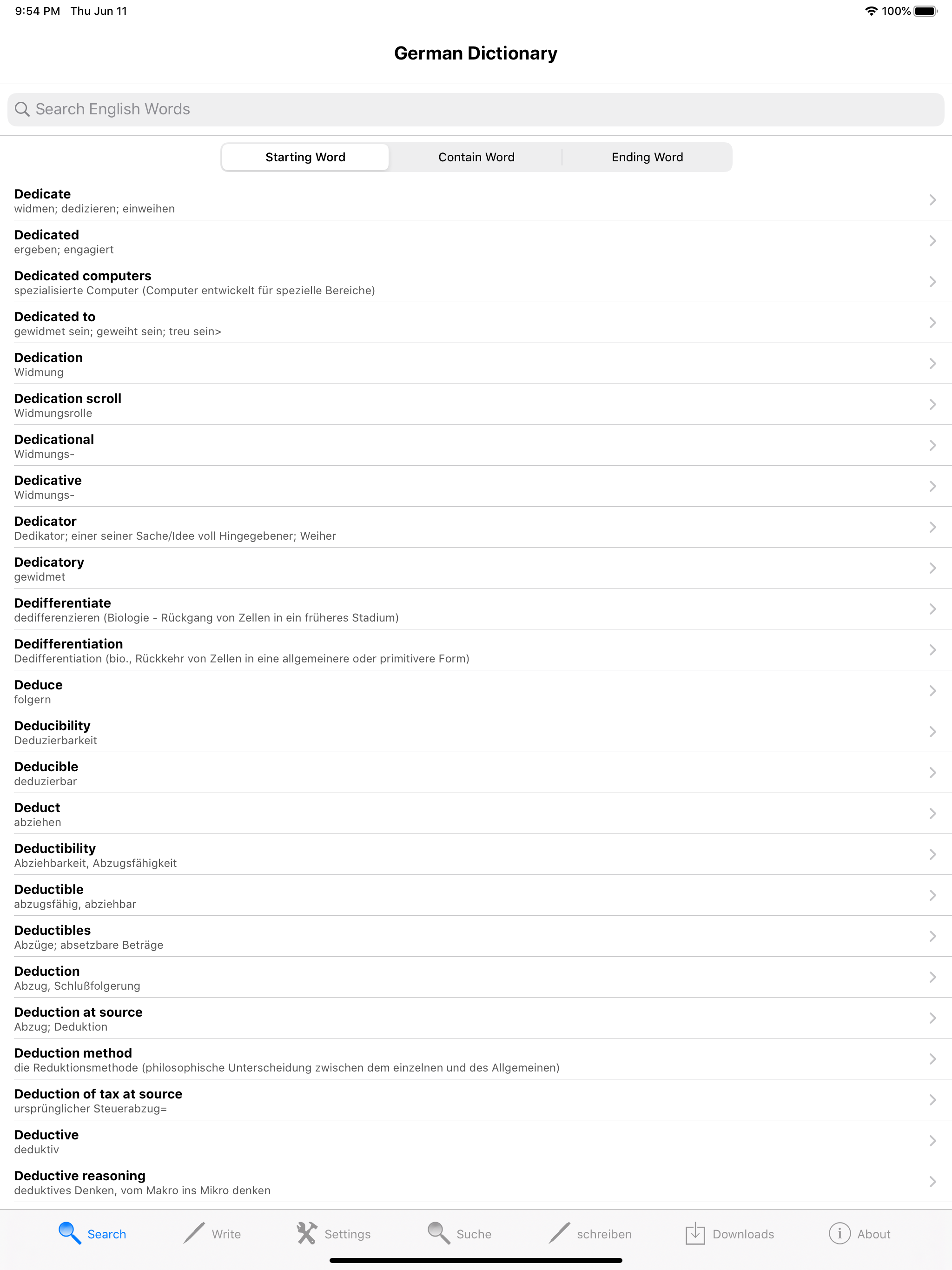 German Dictionary English screenshot 6
