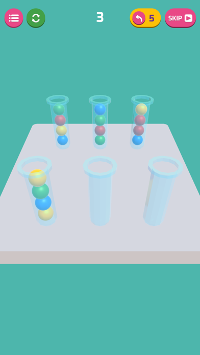 Bubble Sort 3D: Color Puzzle screenshot 2