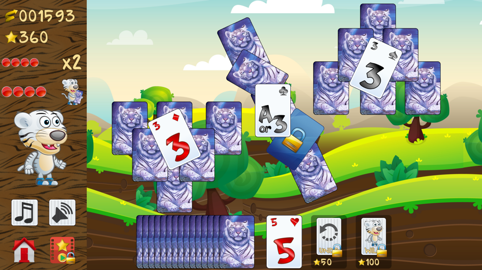 #8. Tiger Solitaire, fun card game (iOS) 由: ZingMagic Limited