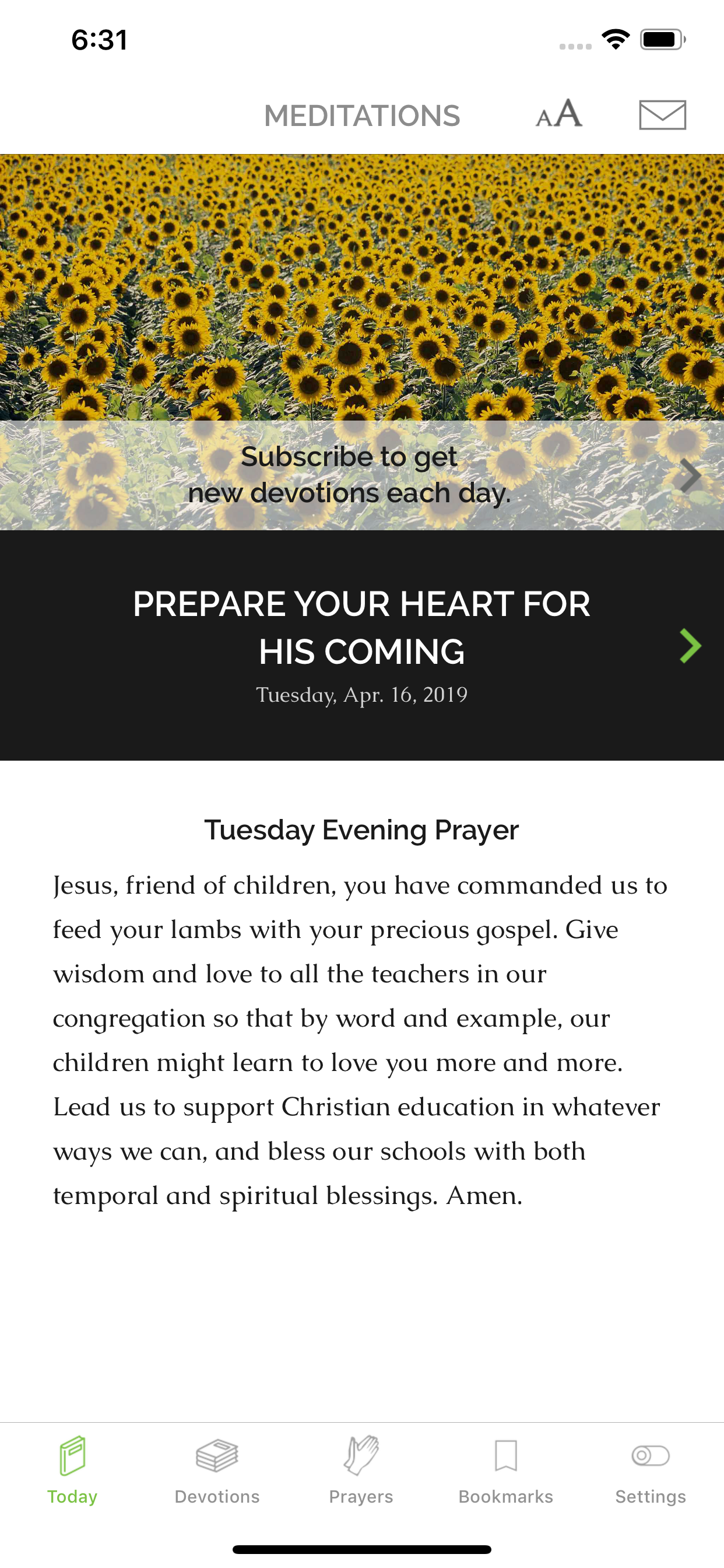 Meditations Daily Devotional