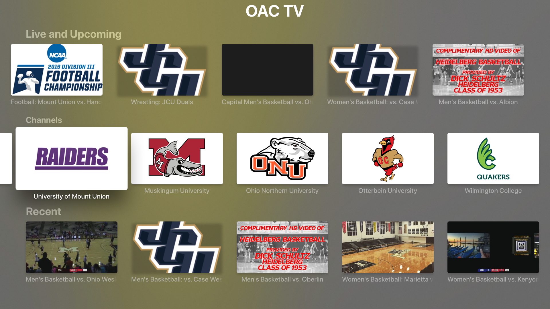 OAC TV