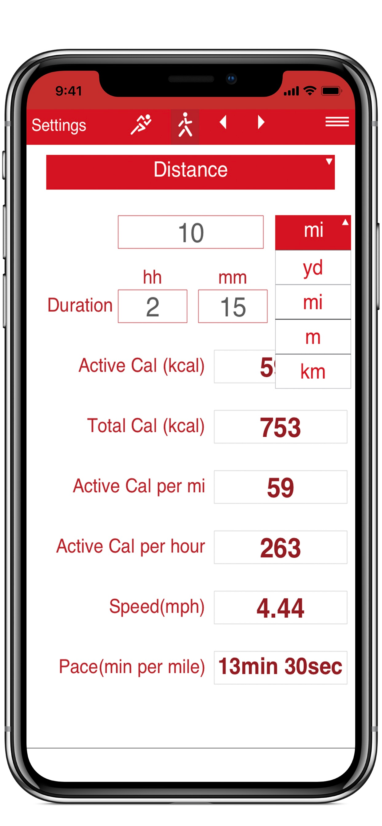 Running and Walking Calories
