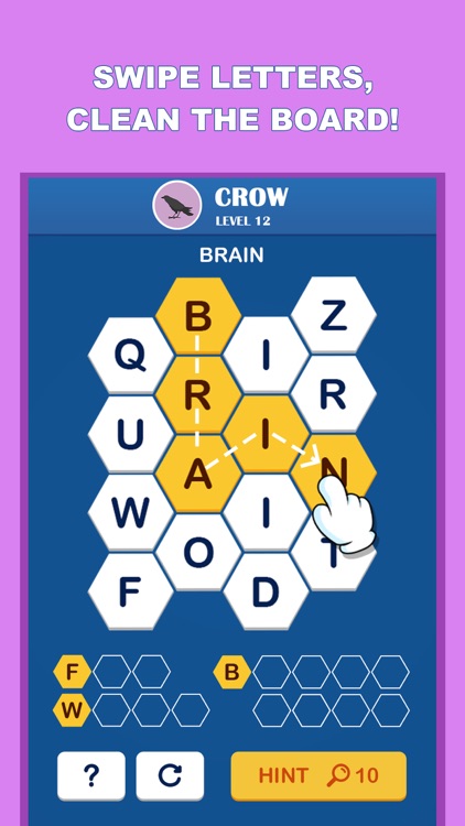 Wordful Hexa-Brain Word Search screenshot-1