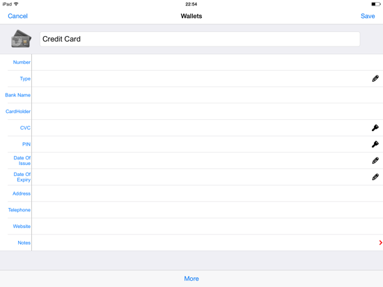Password Manager' iPad screenshot 4 - Productivity app