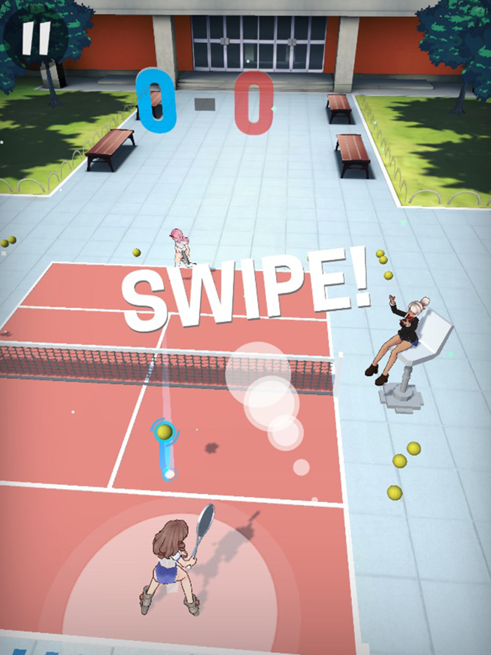School Girls Tennis Simulator