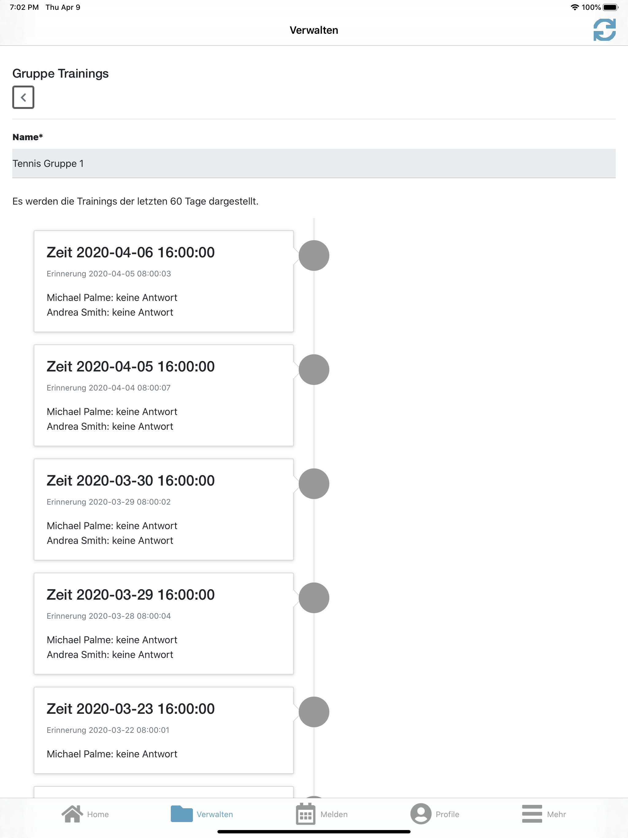 LAPS - Sportgruppenverwaltung screenshot 14