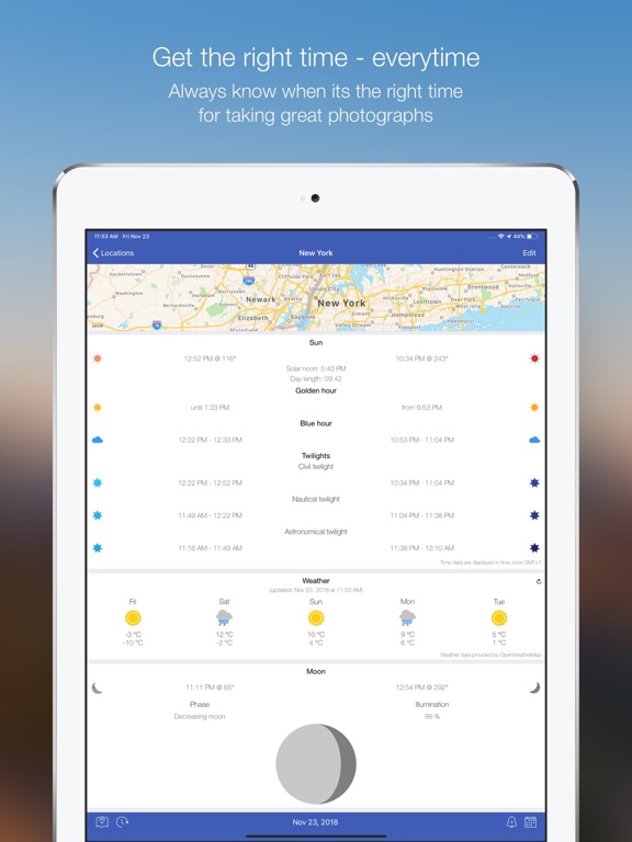 Screenshot #4 pour Heure Bleue (Solar Calculator)
