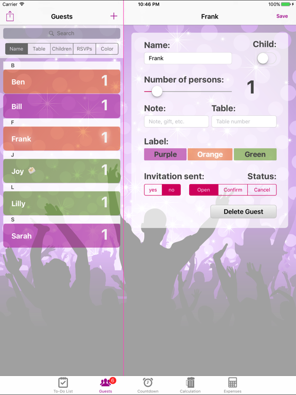 Screenshot #5 pour Party & Event Planner Pro