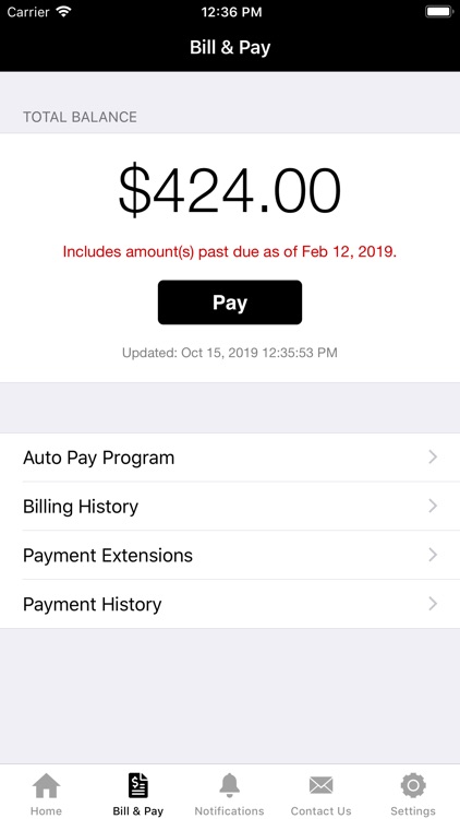 Consolidated MyAccount