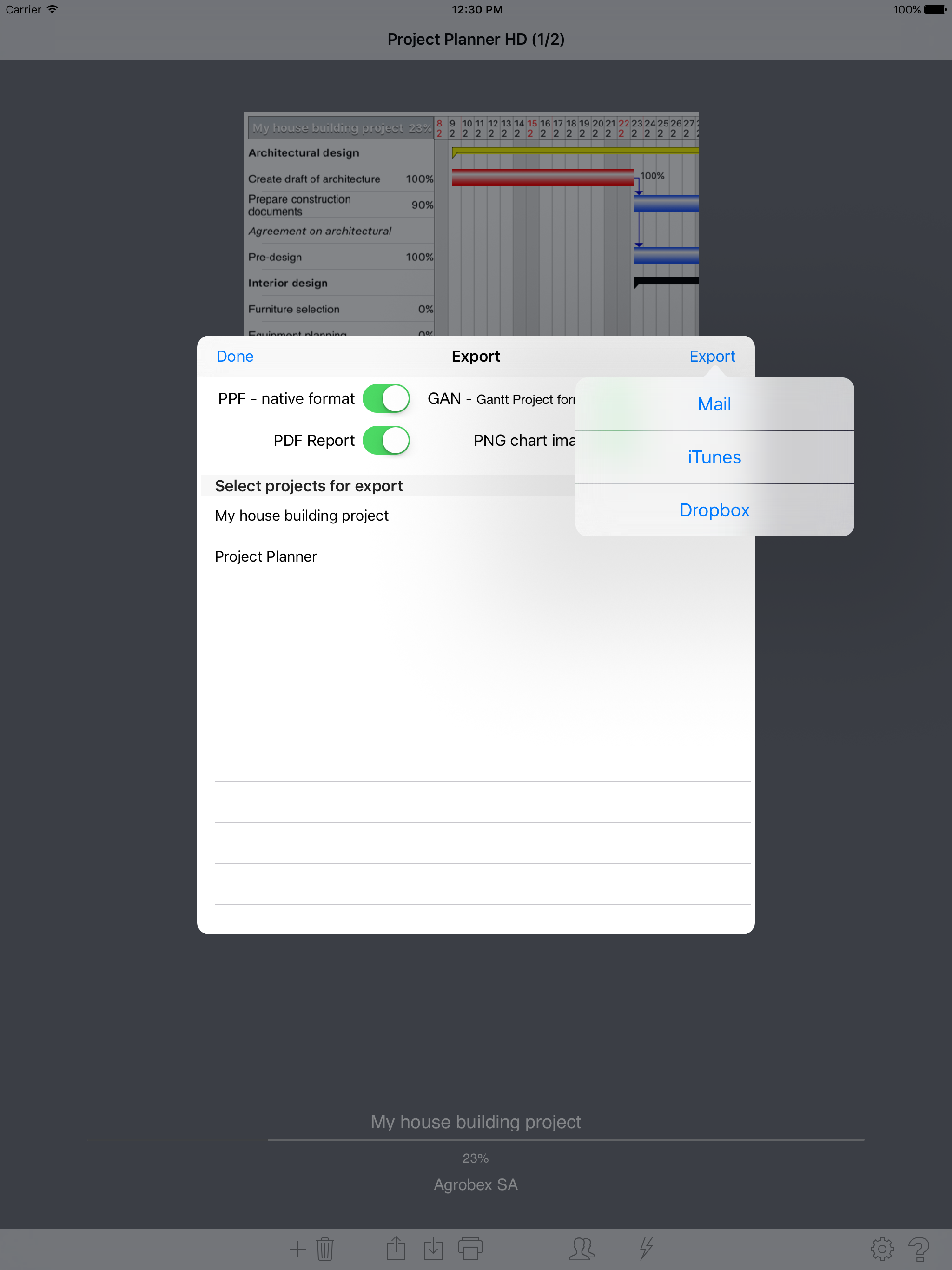 Project Planner HD screenshot 4