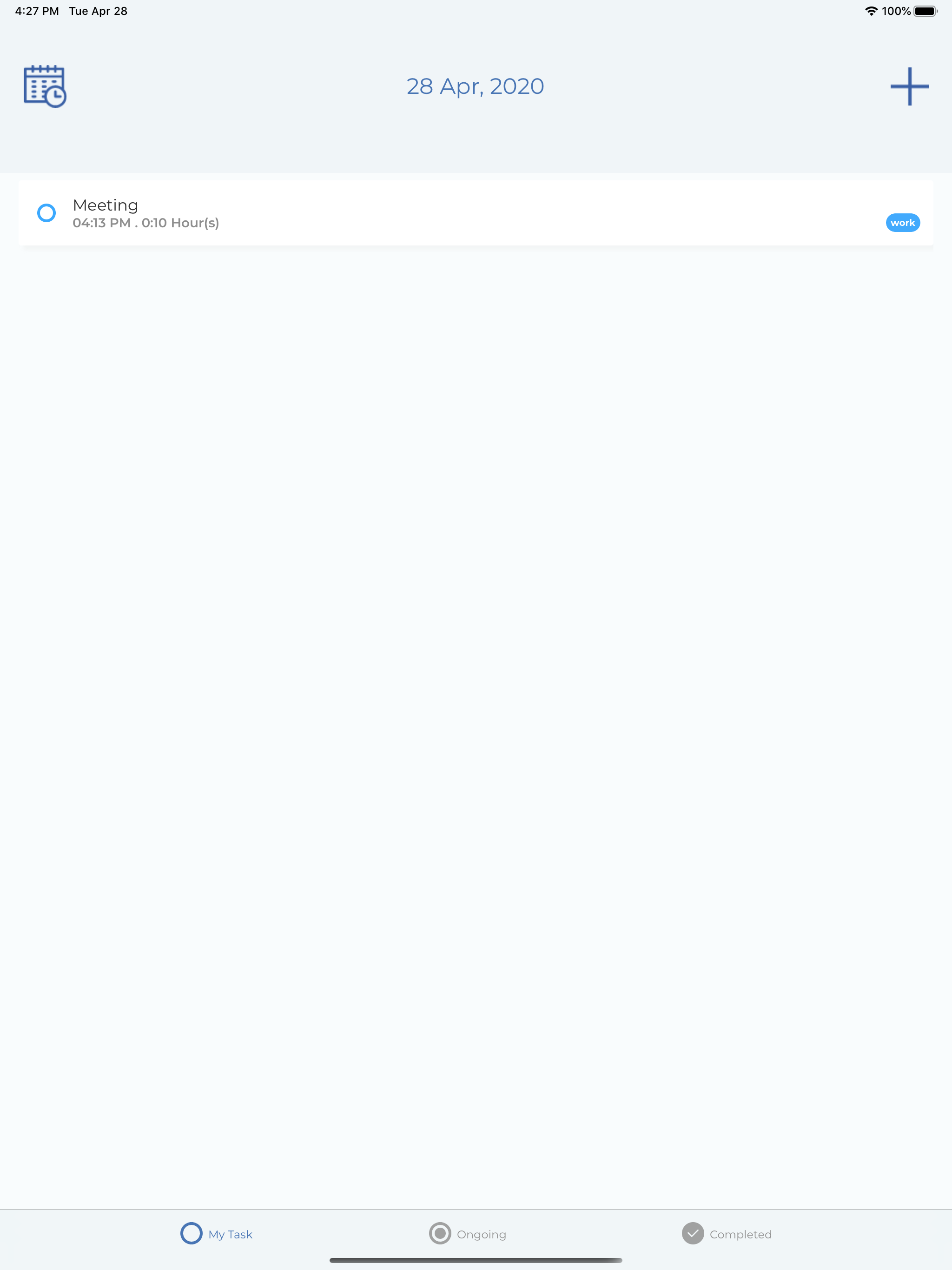Work Schedule App - to do list