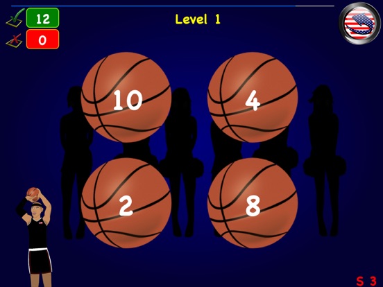 Games Math Basket Trainer iPad screenshot