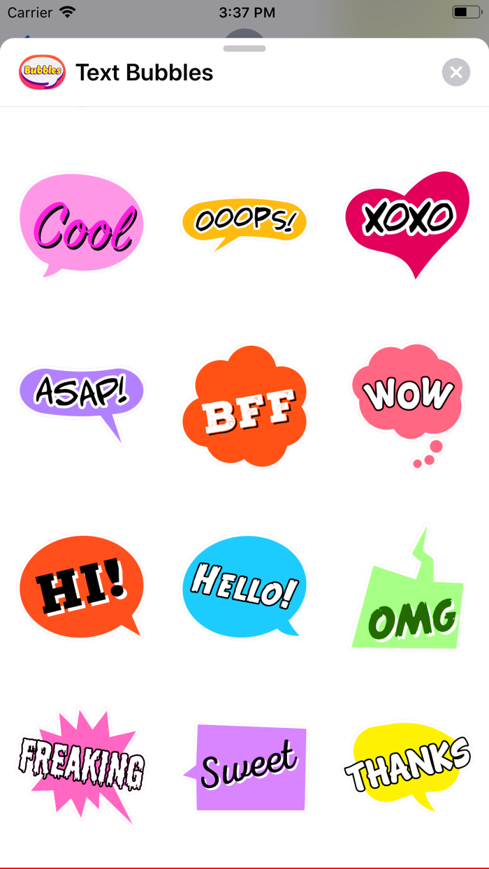 Speech Bubble Stickers ⋆