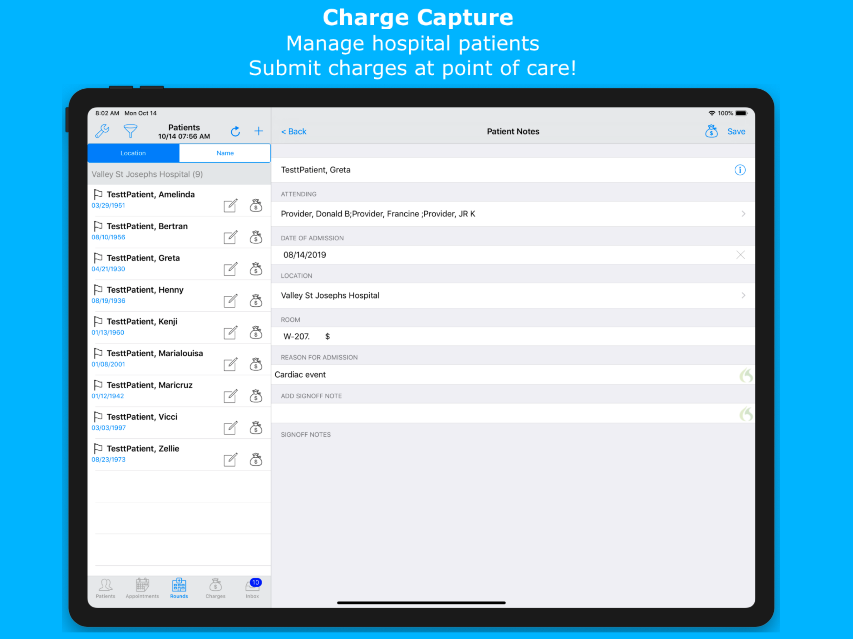 EasyNG Charge Capture&Charting
