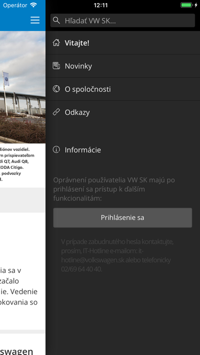 Screenshot #2 pour VW SK, zamestnanecká aplikácia