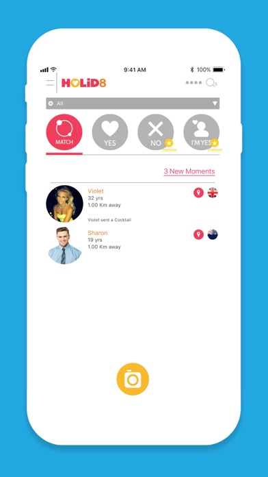 Screenshot #2 pour HOLiD8 - Holiday Dating App