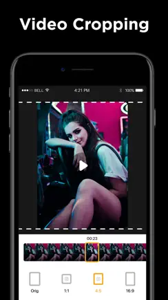 Video Crop: Trim & Cut Editor iPhone image 1