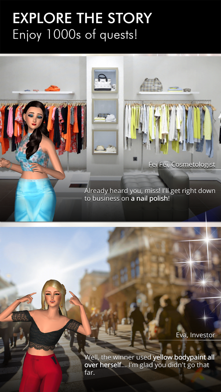 Fashion Empire - Dressup Sim iOS Mod IPA screenshot 8 - iOS game interface