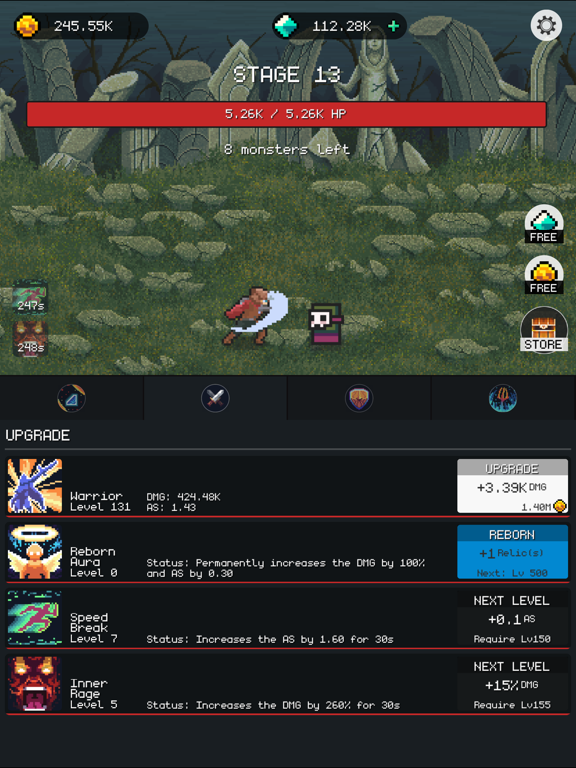 Screenshot #4 pour Dungeon Gates: Idle RPG
