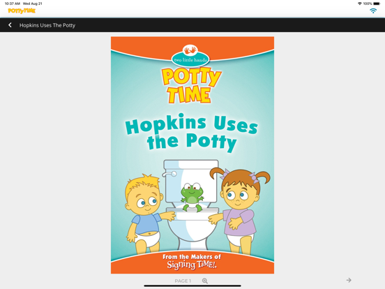 Potty Training Time iPad screenshot 5 - Education app
