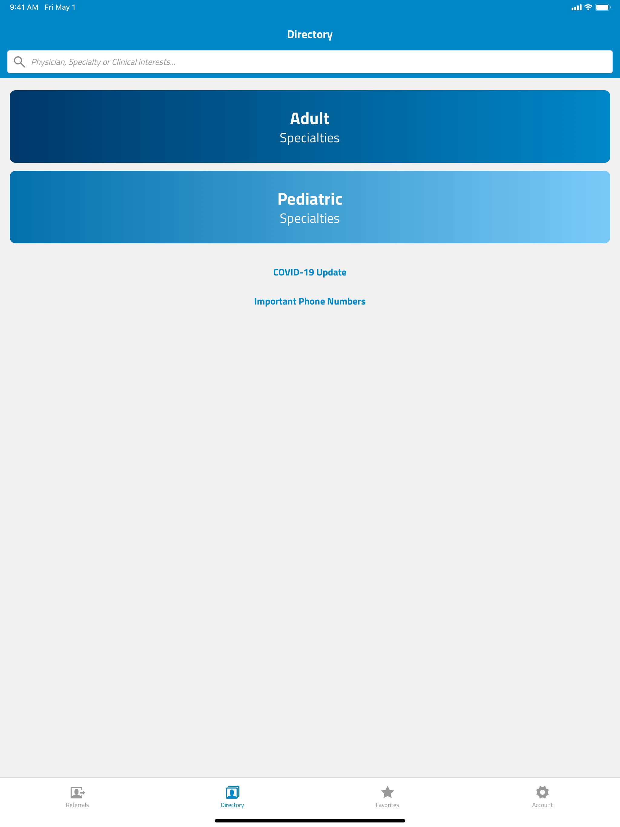 Maimonides Referral App
