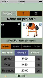 betonmix (concrete calculator) iphone screenshot 1
