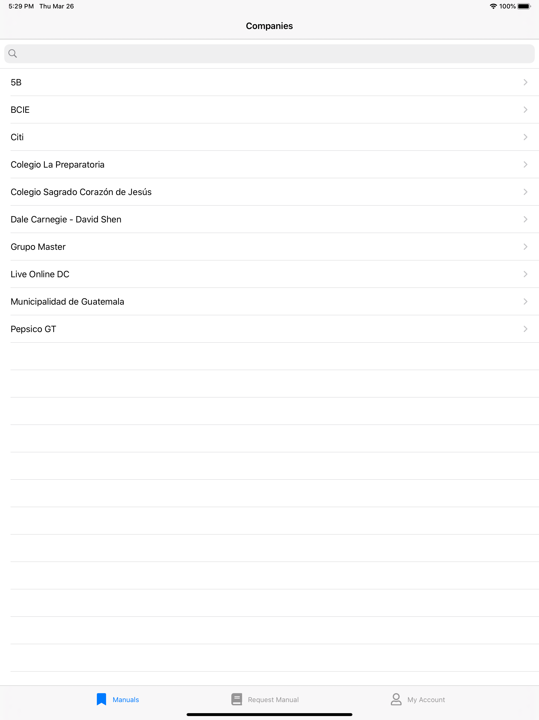 TOC Manuals