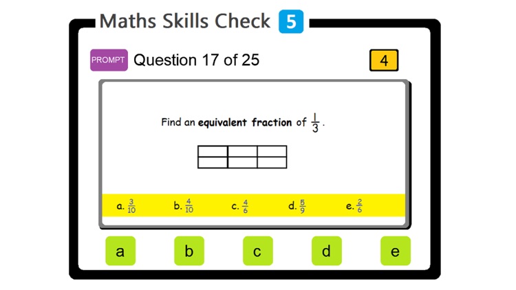 PAM Maths Skills Check 5