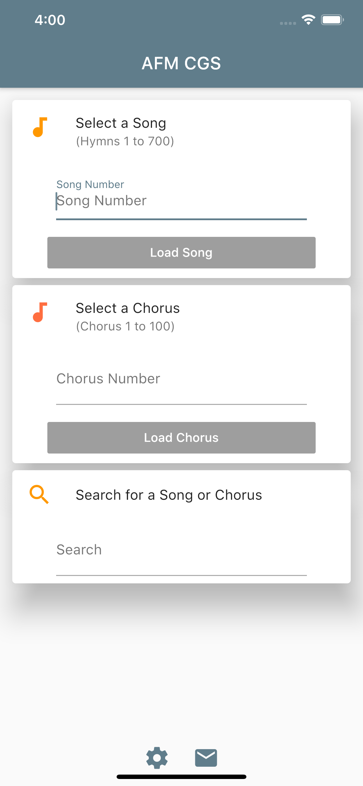 AFM CGS: Apostolic Faith Hymns