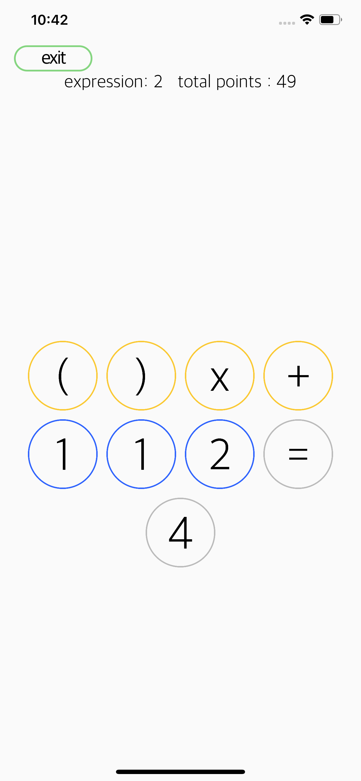 MathMate - expression puzzle screenshot 2