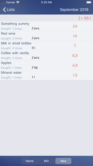 Just Buy! shopping list screenshot 4