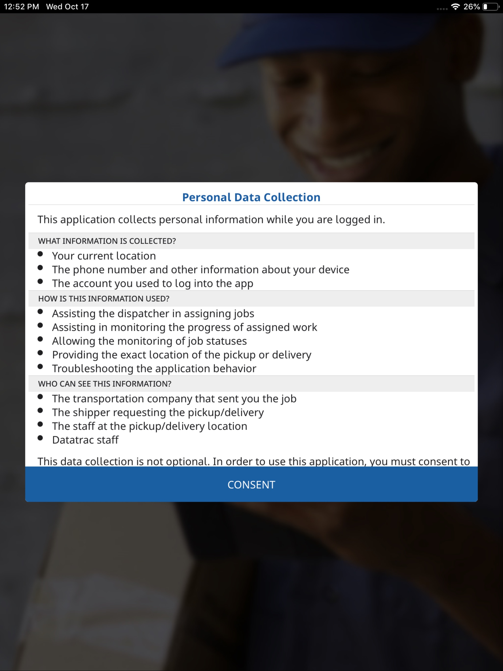 Datatrac for Drivers screenshot 10