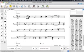 Crescendo Music Notation screenshot