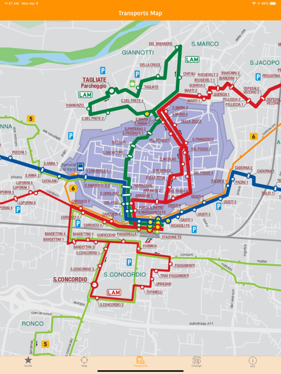 Lucca Travel Guide and Map iPad screenshot 5 - Travel app