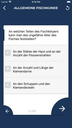 Screenshot von Angelschein NRW - Theorie auf dem iPhone 2