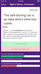 English Grammar Flashcards screenshot