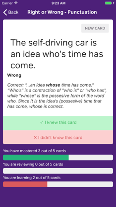 English Grammar Flashcards screenshot 5